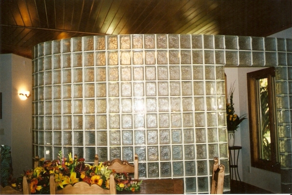 Glass Block Room Divider, Partition Wall Glass Block
